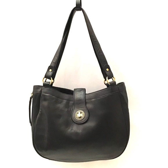 Isaac Mizrahi Black 100% Leather Handbag