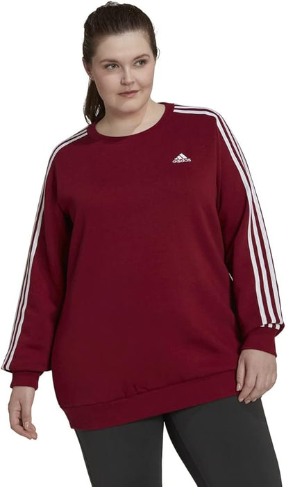 ADIDAS Plus Size Essentials 3-Stripes Fleece Sweatshirt