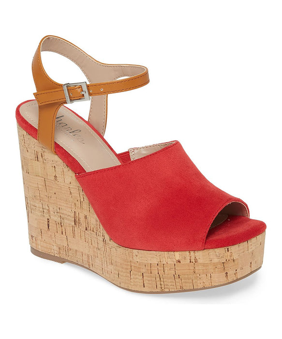 New Charles by Charles David Womens Dory Suede Wedge Heels