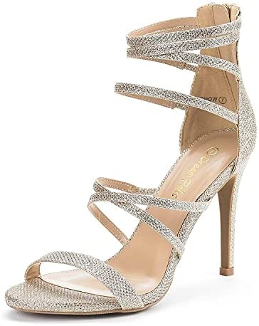 New Dream Pairs Womens Heeled Strappy Sandals