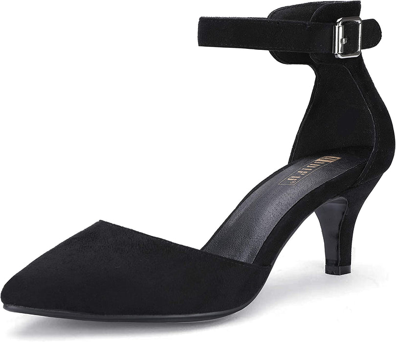 New IDIFU Dorsay Black Heels
