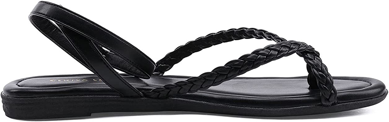 New CentroPoint Women's Braided Criss Cross Thong Sandals
