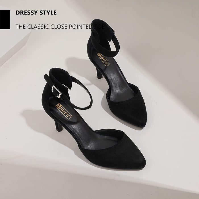 New IDIFU Dorsay Black Heels