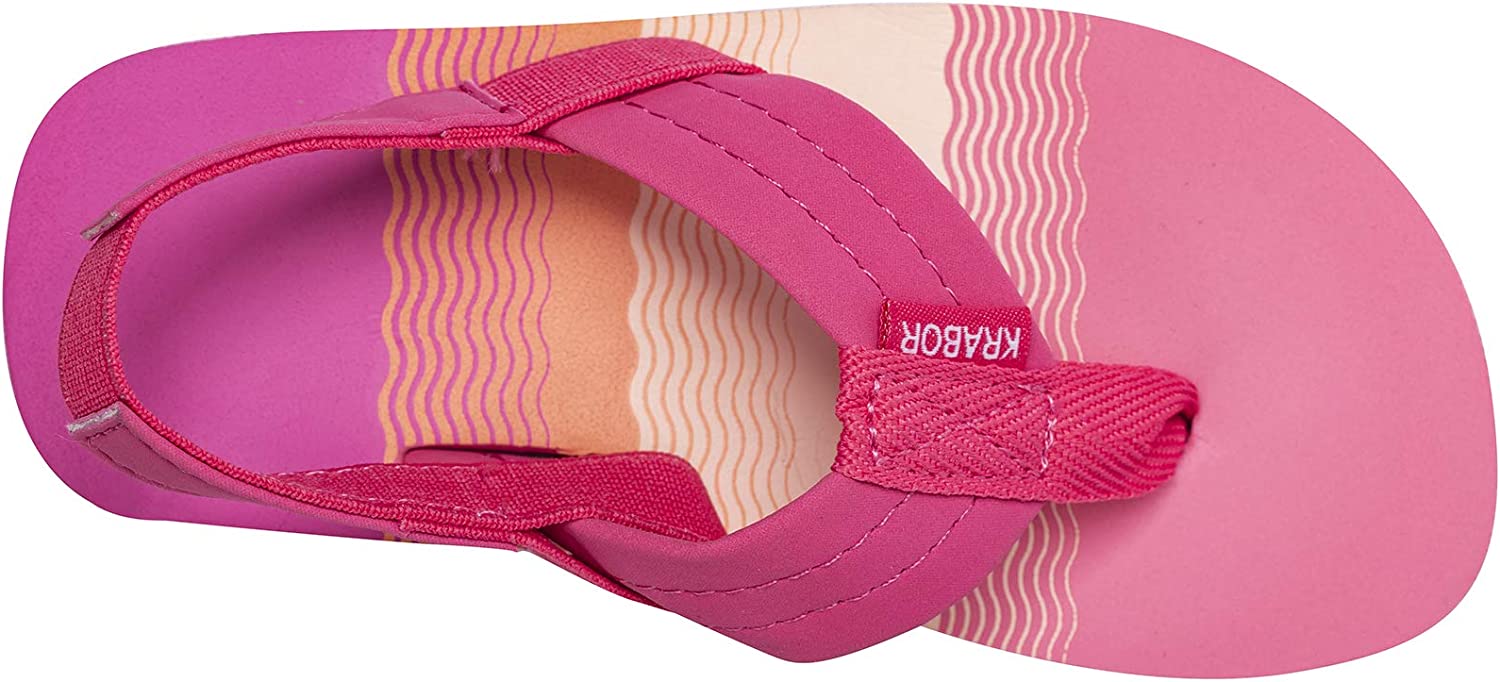 New Girls Flip Flops Sandals with Back Strap for Toddler