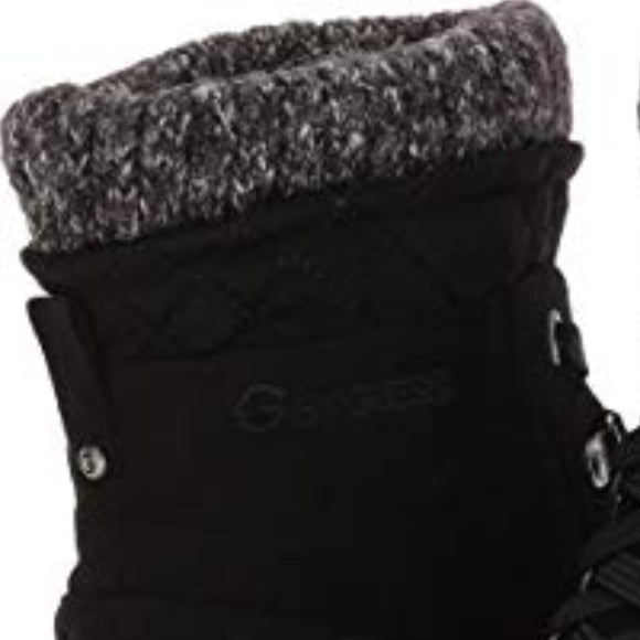 New Black Multi Fabric Puck Combat Warm Boots