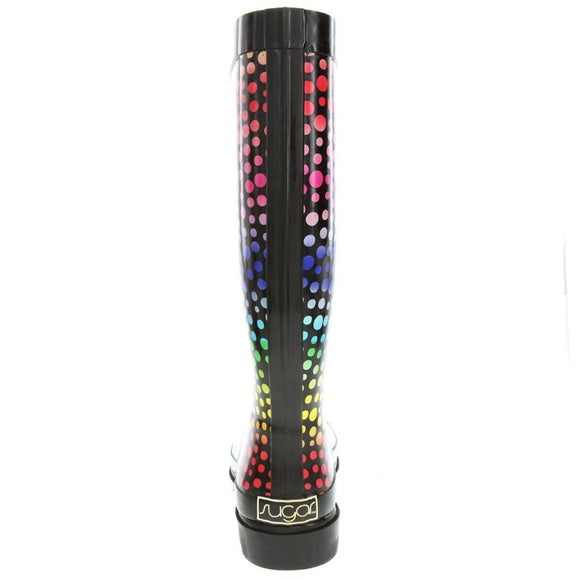 New Raffle Colorful Dot Rain Boots