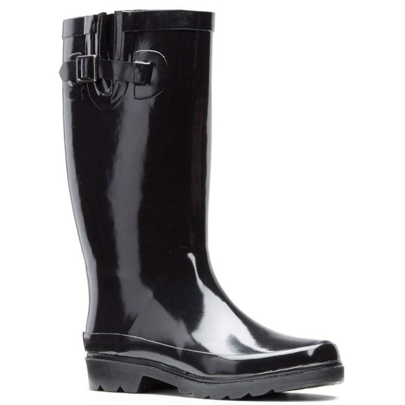 New Black Gusset Rain Boots