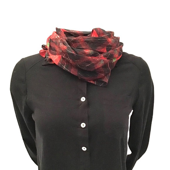 New Holiday Poinsetta Large Fashion Scarf